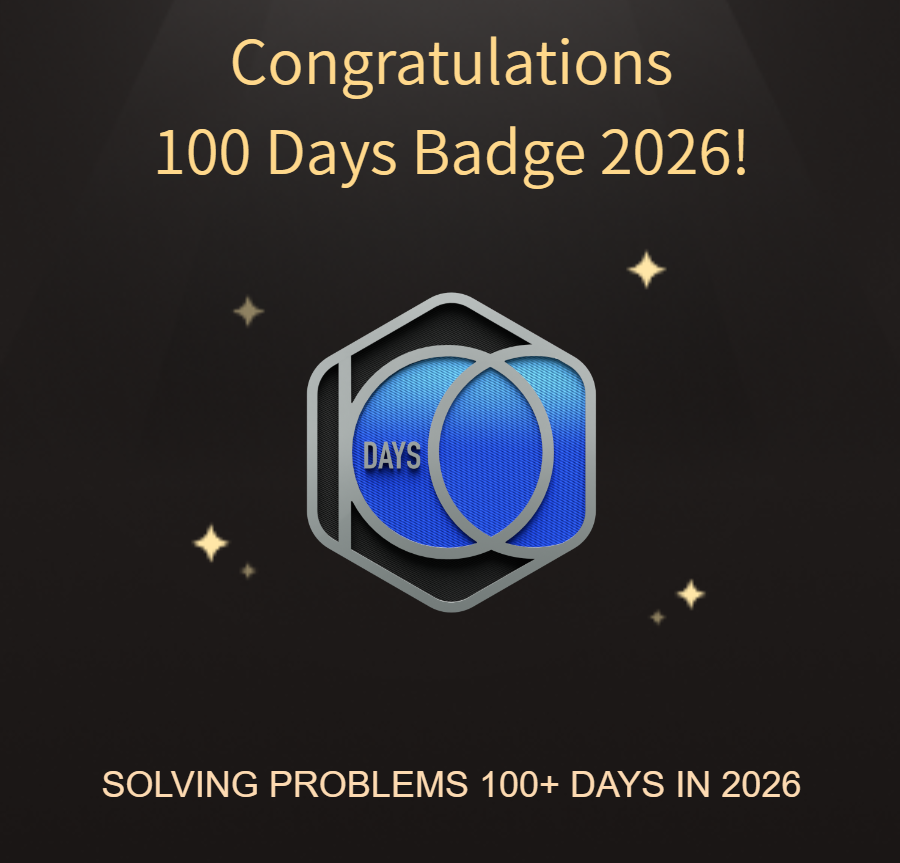 LeetCode 100 Days Badge logo